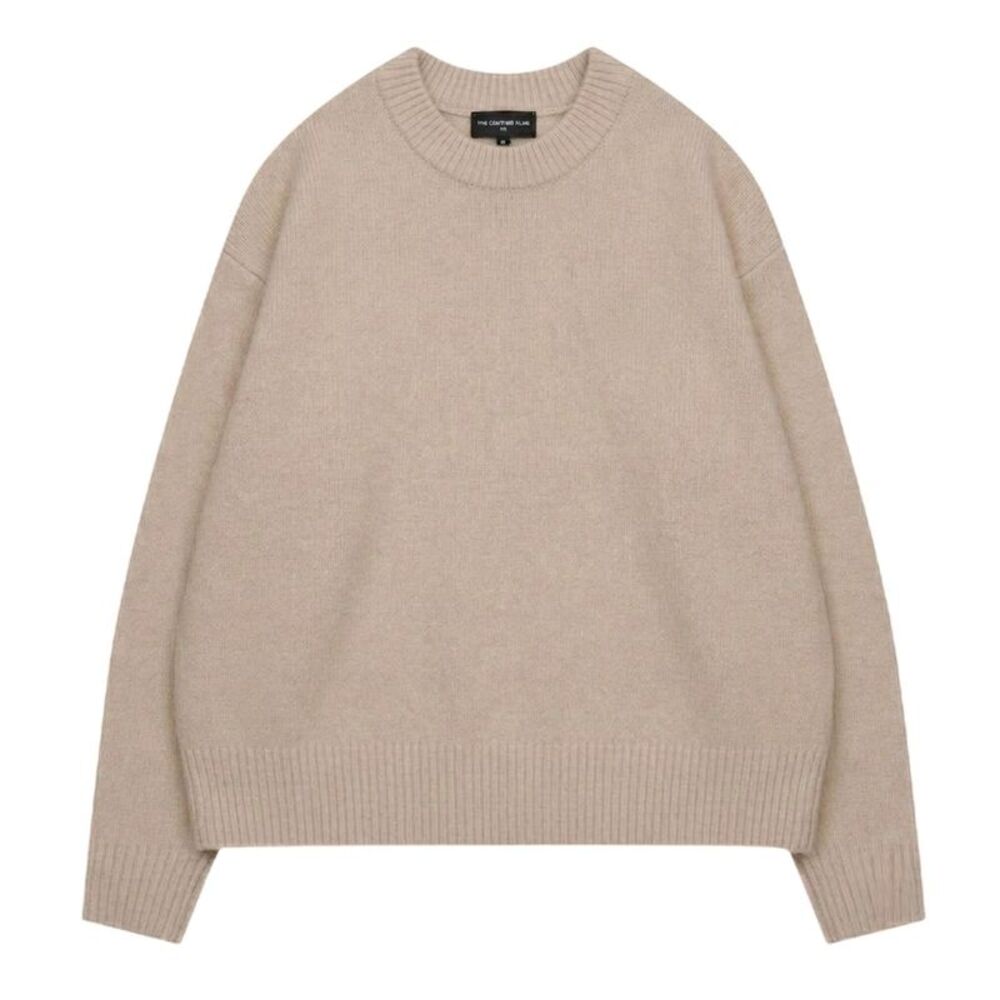 Couture Mens Copyright Brushed Relaxed Fit Sweater / Beige